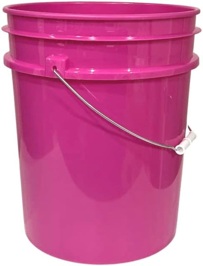 House Naturals 5 Gallon Pink Plastic Food Grade Made in USA Bucket - Image 3