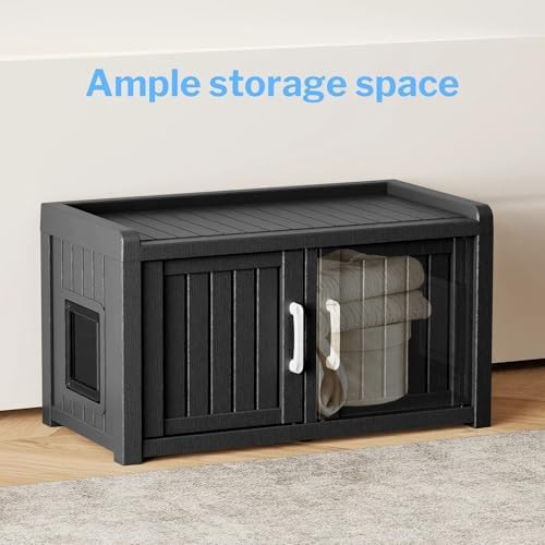 2 Doors Shoe Storage Bench - Image 6
