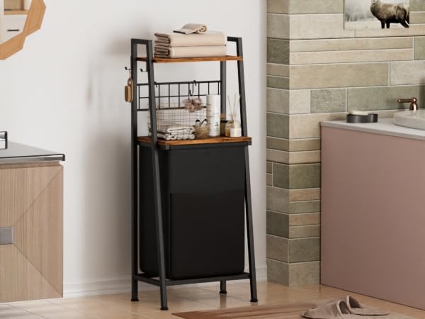 Furnulem Laundry Hamper, Vertical Laundry Basket - Image 4