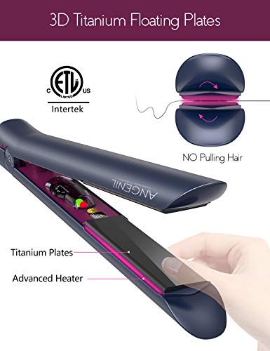 ANGENIL Professional Titanium Flat Iron 1 inch, Hair Straightener and Curler 2 - Image 4