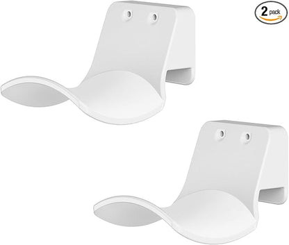 2-Pack Wall Mount Headphone Hanger, Adhesive Screw-in Headset Holder Hook by SIROLISA