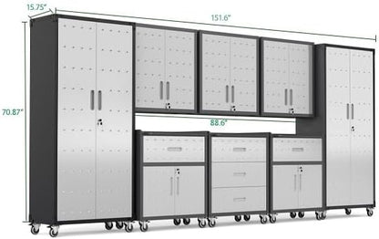 Garage Cabinet System | Heavy Duty Steel All-in-One Modular Garage Cabinet Set - Image 2