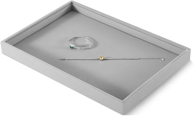Velvet Stackable Jewelry Display Flat Tray - Image 3