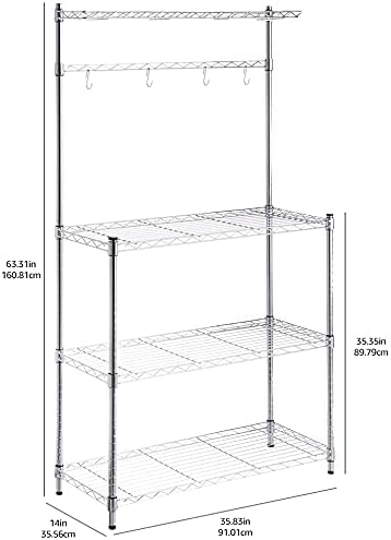 Amazon Basics 3 Tier Sturdy Baker's Rack - Image 3