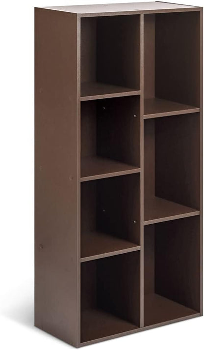 Amazon Basics 7 Cube Storage Organizer Bookcase, Sturdy Shelves, Book Shelf by AmazonBasics