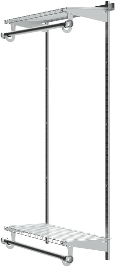 Rubbermaid Configurations Closet Shelves & Hanging Kit 26" Shelves Titanium - Image 4