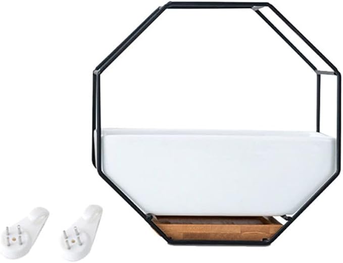 Hemoton Octagonal Geometric Wall Hanging Flower Pot Set by Unknown