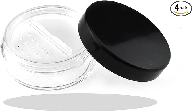 HAHIYO 4pcs 10ml/0.34oz Plastic Empty Travel Compact Case Makeup Cosmetic Jar by HAHIYO
