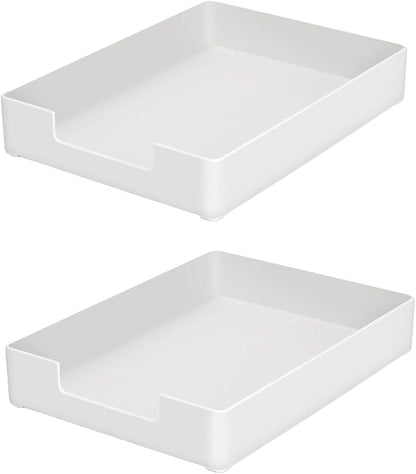 Desk Letter Tray, Office Desktop File Paper Holder, Anti-Skid Stacking Support by RHONZHAO
