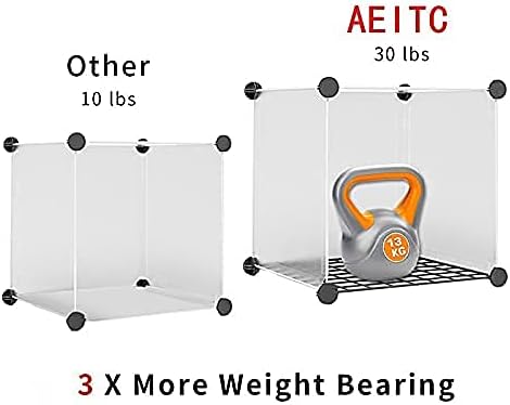 Aeitc Portable Storage Cubes-14 x14 Cube Wire Cube Storage Organizer Clothes - Image 6