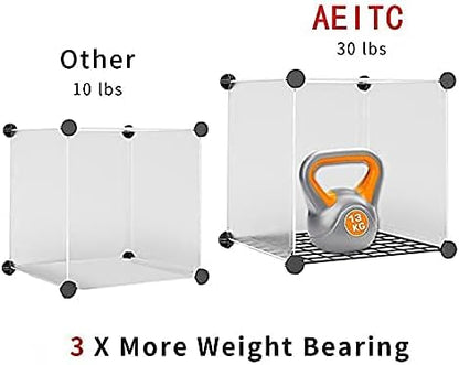 Aeitc Portable Storage Cubes-14 x14 Cube Wire Cube Storage Organizer Clothes - Image 6