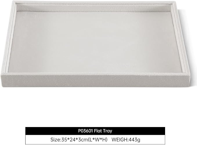 Velvet Stackable Jewelry Display Flat Tray - Image 2
