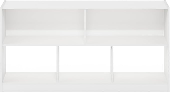 Furinno DALY Book Shelf, 5-Cube Bookshelf, Horizontal Cube Storage Organizer - Image 6