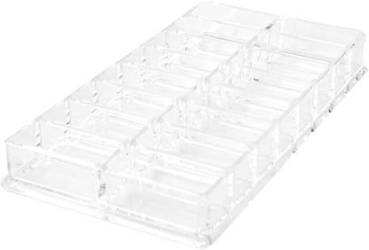 1PC Acrylic Eyeshadow Makeup Organizer 16 Space Cosmetic Storage Container - Image 2