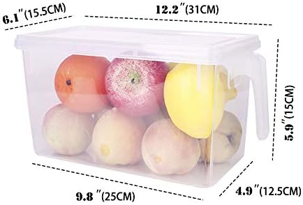 Sooyee Fridge Organizer, 4 Pack Refrigerator Organizer Bins, Fruit Containers - Image 5