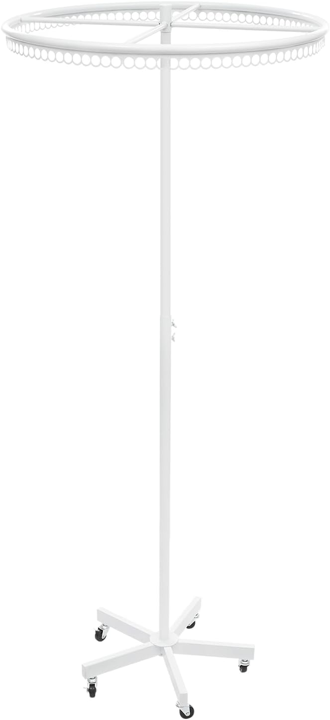 360° Rotatable Round Clothes Rack, Floor Standing Rotating Clothes Rack - Image 7