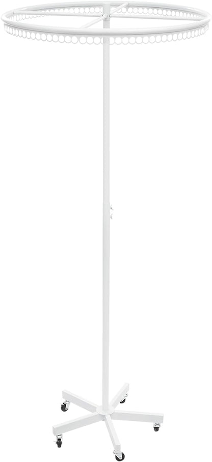 360° Rotatable Round Clothes Rack, Floor Standing Rotating Clothes Rack - Image 7