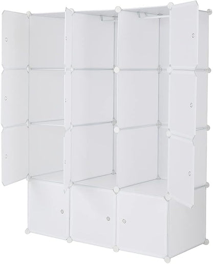 12 Cubes Storage Organizer, Portable Closet Wardrobe, Plastic Clothes Storage - Image 9