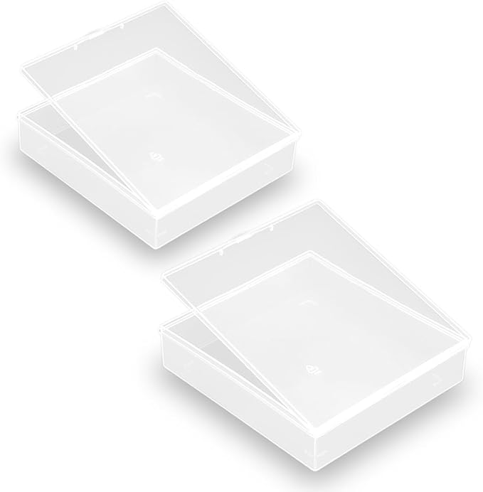 Clear Polypropylene Rectangle Beads Storage Containers Box by FarmerMani