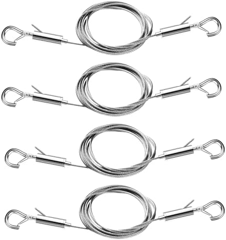 4PCS Adjustable Picture Frame, Mirror Hanging Wire Kit, 6.6FT Heavy Duty by Unknown