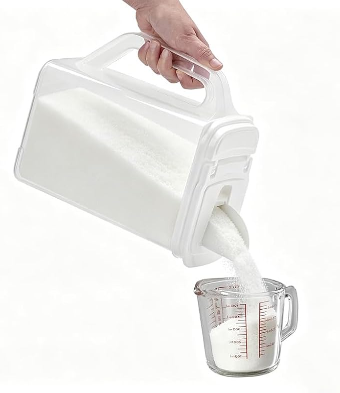 Cereal Containers Storage, Airtight 4 Quart Plastic Pantry Containers - Image 4
