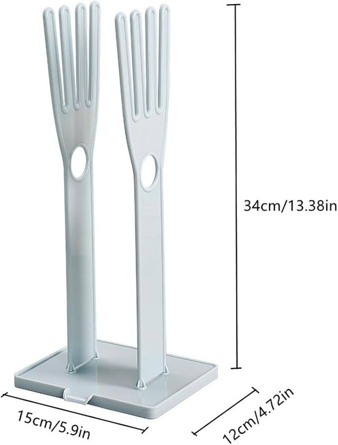 2 Pcs Glove Storage Stand Holder, Detachable Cleaning Rubber Glove Stand Glove - Image 2