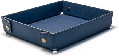 LLmoway PU Leather Valet Tray Nightstand Desk Organizer by LLmoway