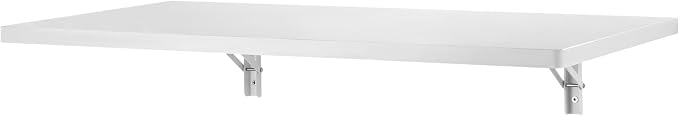 VEVOR Wall Mounted Folding Table, 35.4 x 19.7 inches Wall Mount Table, Floating - Image 12