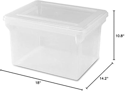 Lorell LLR68925 Letter/Legal Plastic File Box, 1 EA - Image 5
