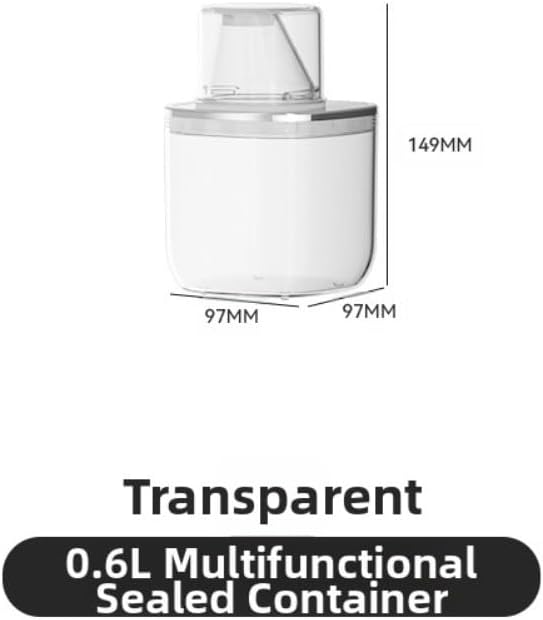 Transparent sealed laundry detergent canister - Image 2