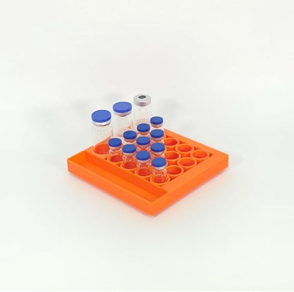 Vial Holder for Refrigerator Use | Home Vial Organizer Tray for Peptide– - Image 9