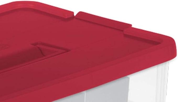 Sterilite 1427 Stack & Carry 2 Layer 24 Ornament Storage Box, See-through layers - Image 4