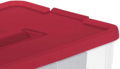 Sterilite 1427 Stack & Carry 2 Layer 24 Ornament Storage Box, See-through layers - Image 4
