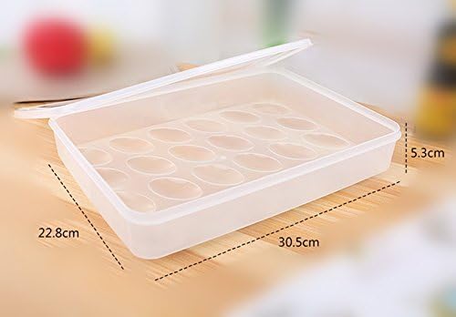 Egg Holder for Refrigerator, Deviled Egg Containers Large Plastic Egg Tray - Image 9