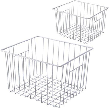 SANNO Freezer Baskets Pantry Wire Storage Basket Bins, Refrigerator Organizer by SANNO