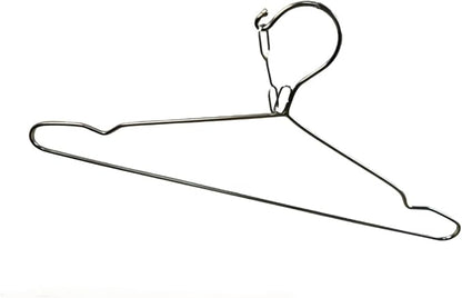 16.5” Wire Hanger 4mm Lockable Hangers 10Pack Stainless Steel Slim Thin Heavy - Image 2