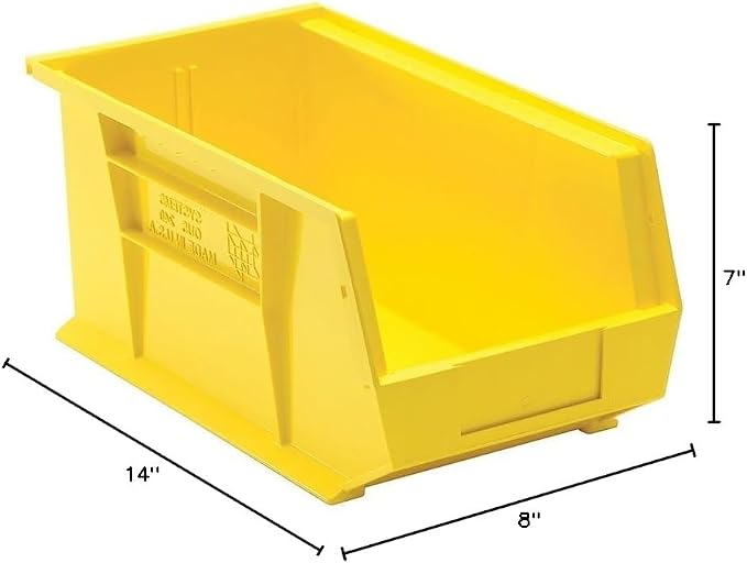 Quantum Storage QUS240 Heavy-Duty Stackable Plastic Storage Bins - Image 6