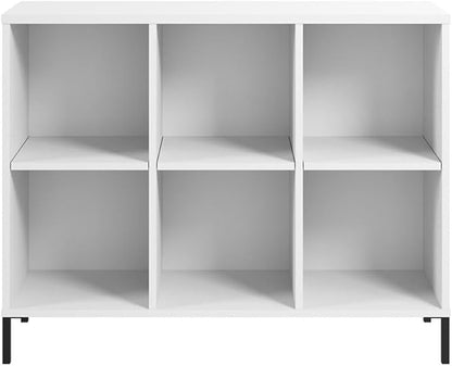 Bush Furniture Essence 6 Cube Organizer in White | Organizers and Shelves - Image 4