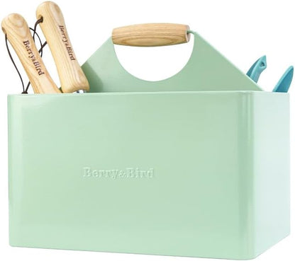 Berry&Bird Garden Tool Organizer, Metal Garden Caddy by BerryBird
