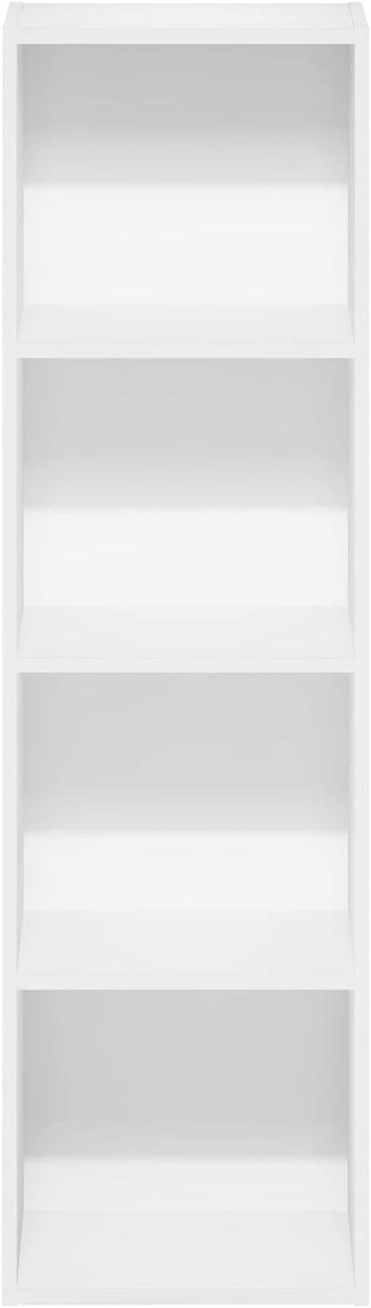 Furinno PASIR Book Shelf, 4-Tier Bookcase, Modern Standing Bookshelf, Open - Image 8