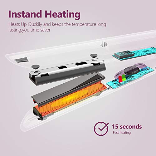 ANGENIL Professional Titanium Flat Iron 1 inch, Hair Straightener and Curler 2 - Image 8