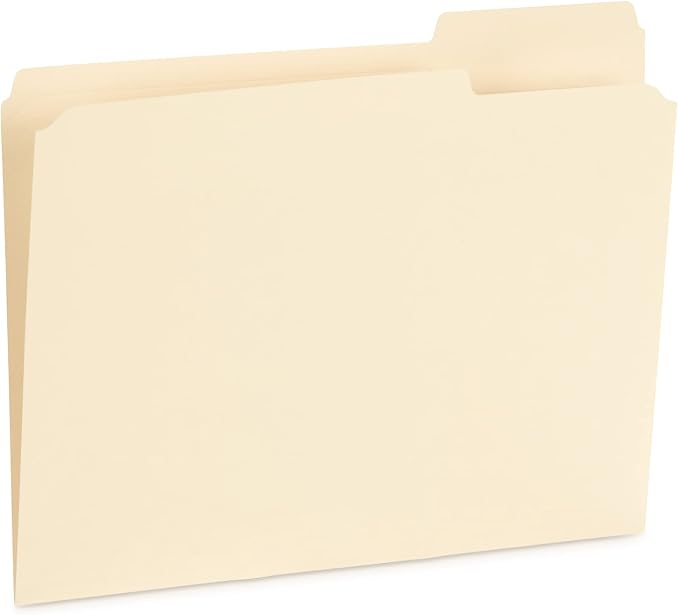 100 Blue Summit Supplies Heavy Duty File Folders Letter Size - Image 6