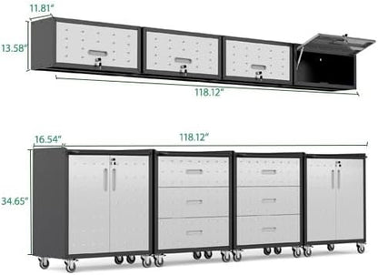 Garage Cabinet System | Heavy Duty Steel All-in-One Modular Garage Cabinet Set - Image 2