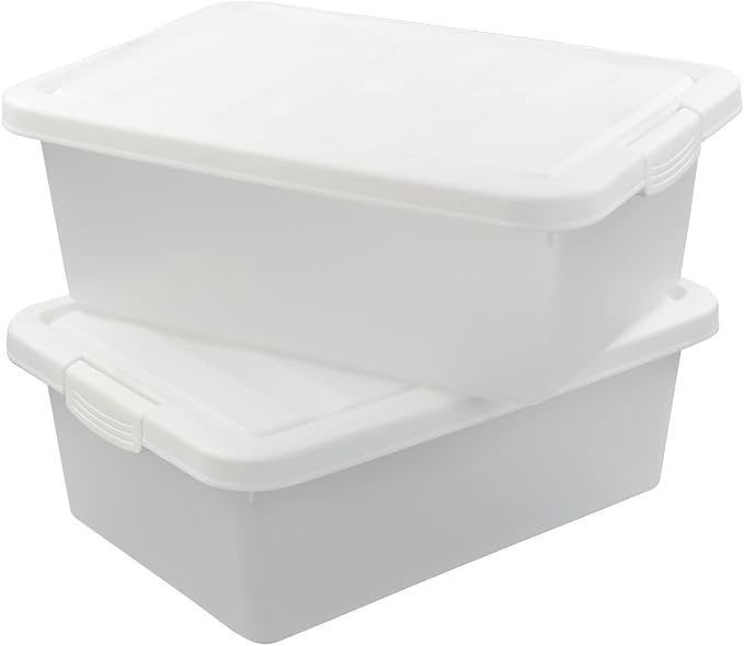 14 Quart Clear Storage Box, Underbed Plastic Latch Box - Image 4