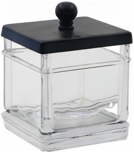 Clear Transparent Hotel Style Apothecary Tempered Glass Canister Jar W/ Matte - Image 10