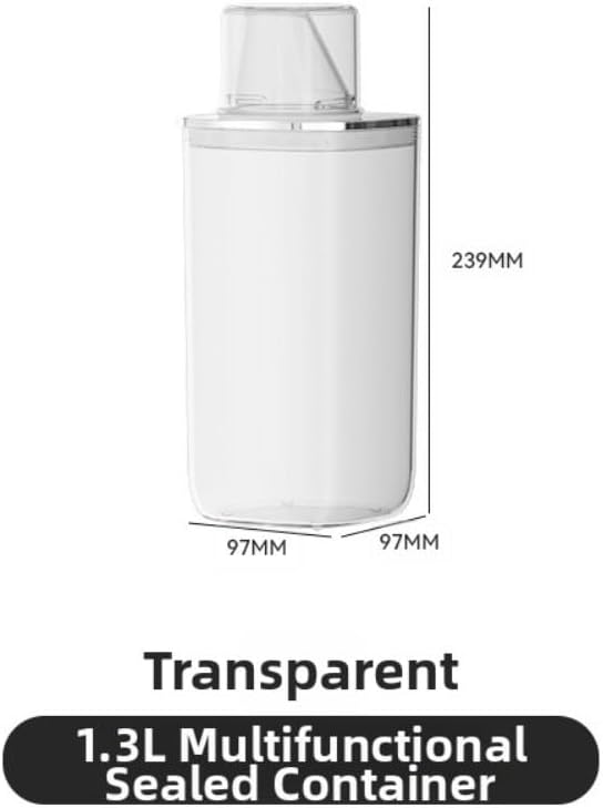 Transparent sealed laundry detergent canister - Image 2