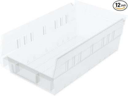 Akro-Mils 30130 Plastic Shelf Bins, Heavy Duty Storage Bins by Akro-Mils