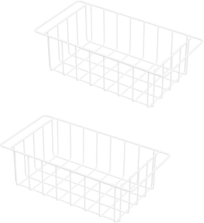 16.5 Inch Chest Freezer Organizer Storage Baskets Bins Metal Wire, Settle by Unknown