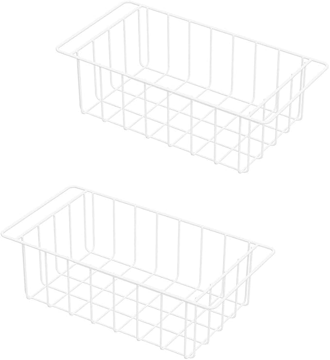 17.5 Inch Chest Freezer Organizer Storage Baskets Bins Metal Wire, Settle by Unknown
