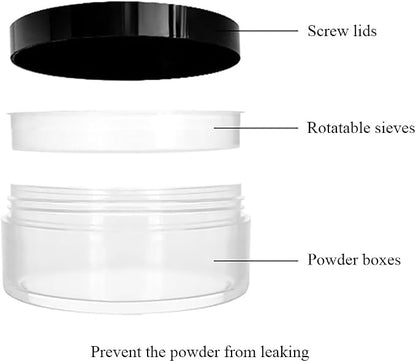 HAHIYO 1Pcs 10ml/0.34oz Plastic Empty Travel Compact Case Makeup Cosmetic Jar - Image 4